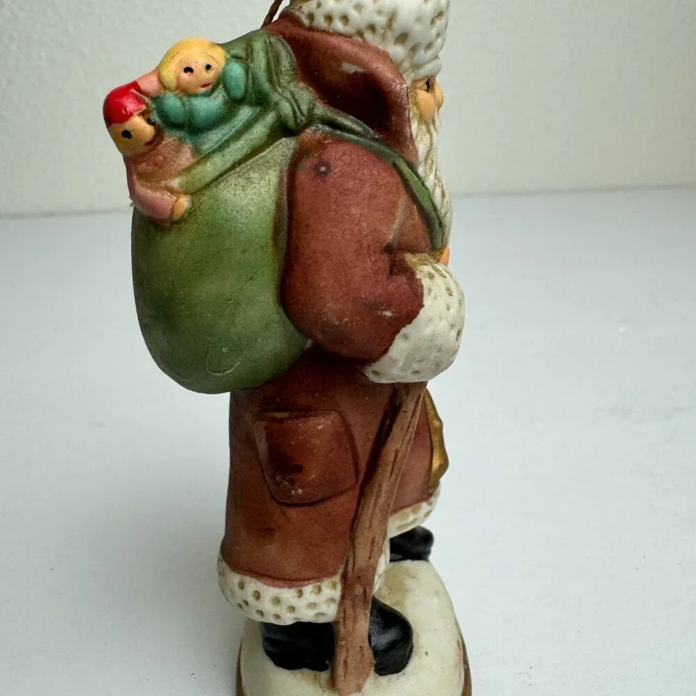 Vintage Christmas Tree Ornament Santa 1917s